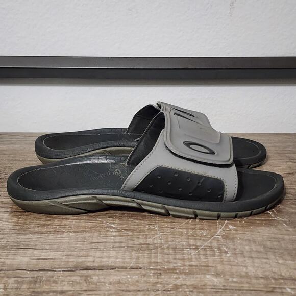 Oakley Super Coil 2.5 Men's Slides Sandles Shoes Size 11 Black/Gray - Picture 3 of 8